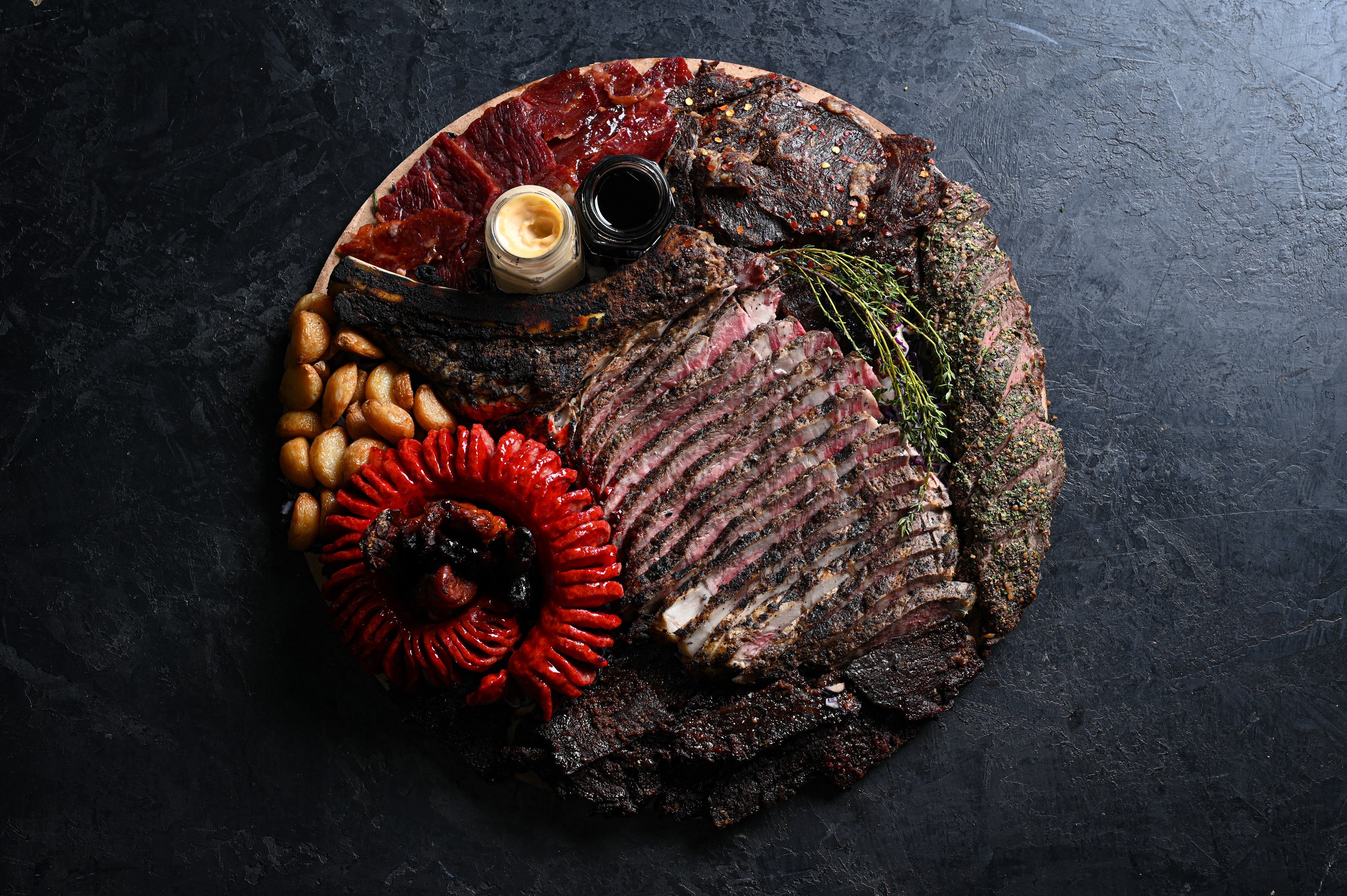 Rib Eye Platter – Flavor On Board